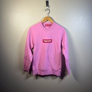 Supreme Vintage Street Style Pink Box Logo